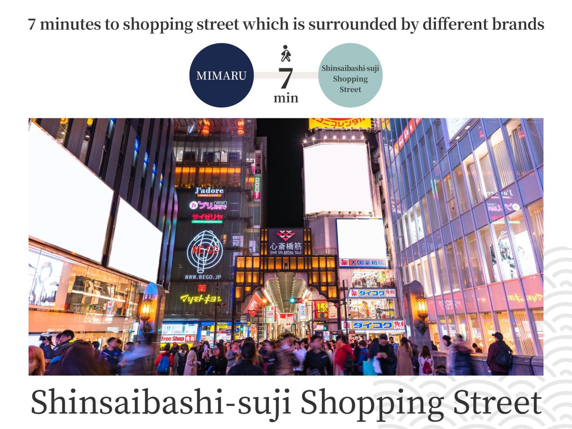 Hotel Mimaru Osaka Shinsaibashi North Zewnętrze zdjęcie
